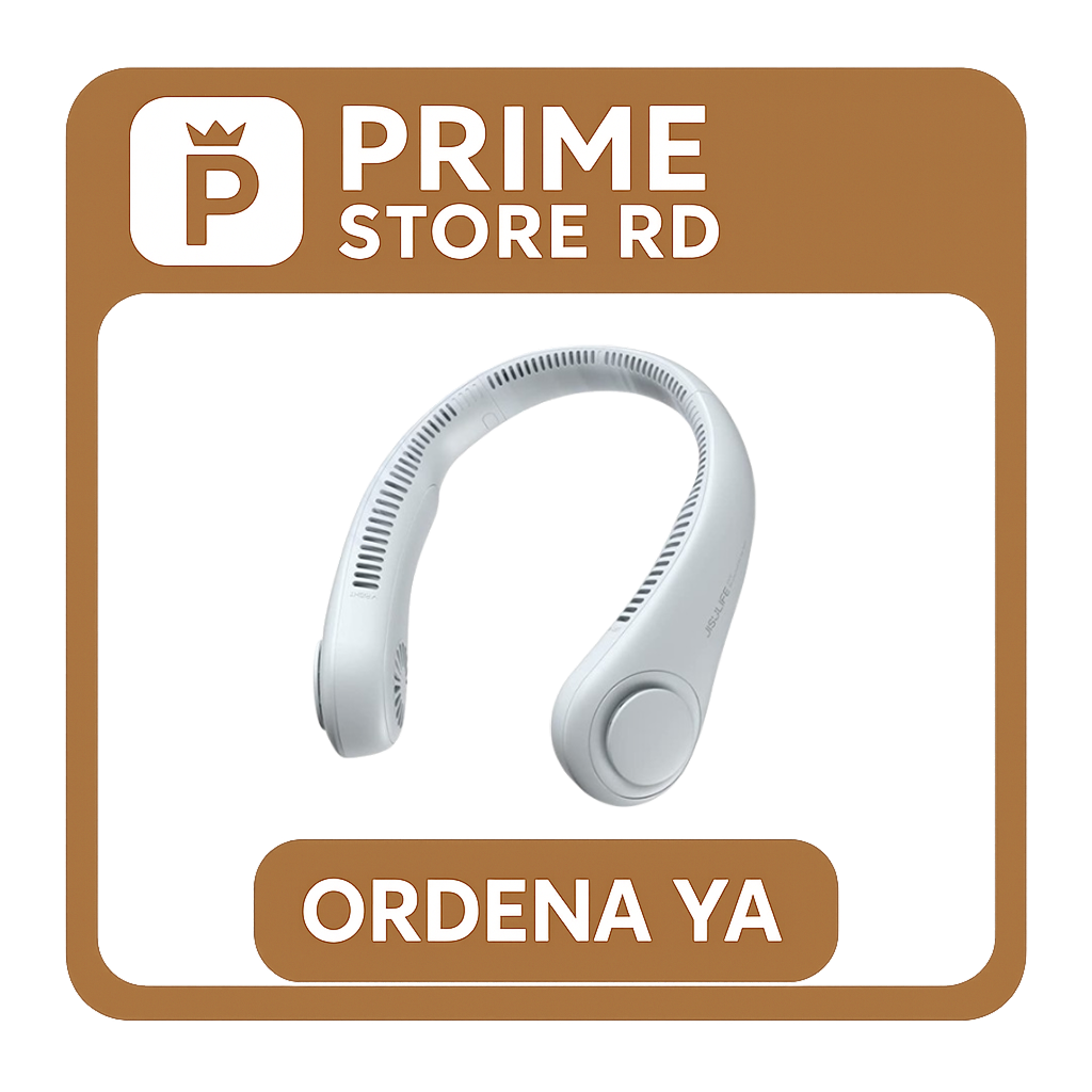Ventilador de Cuello Manos Libres — Frescor 360° 🌬️