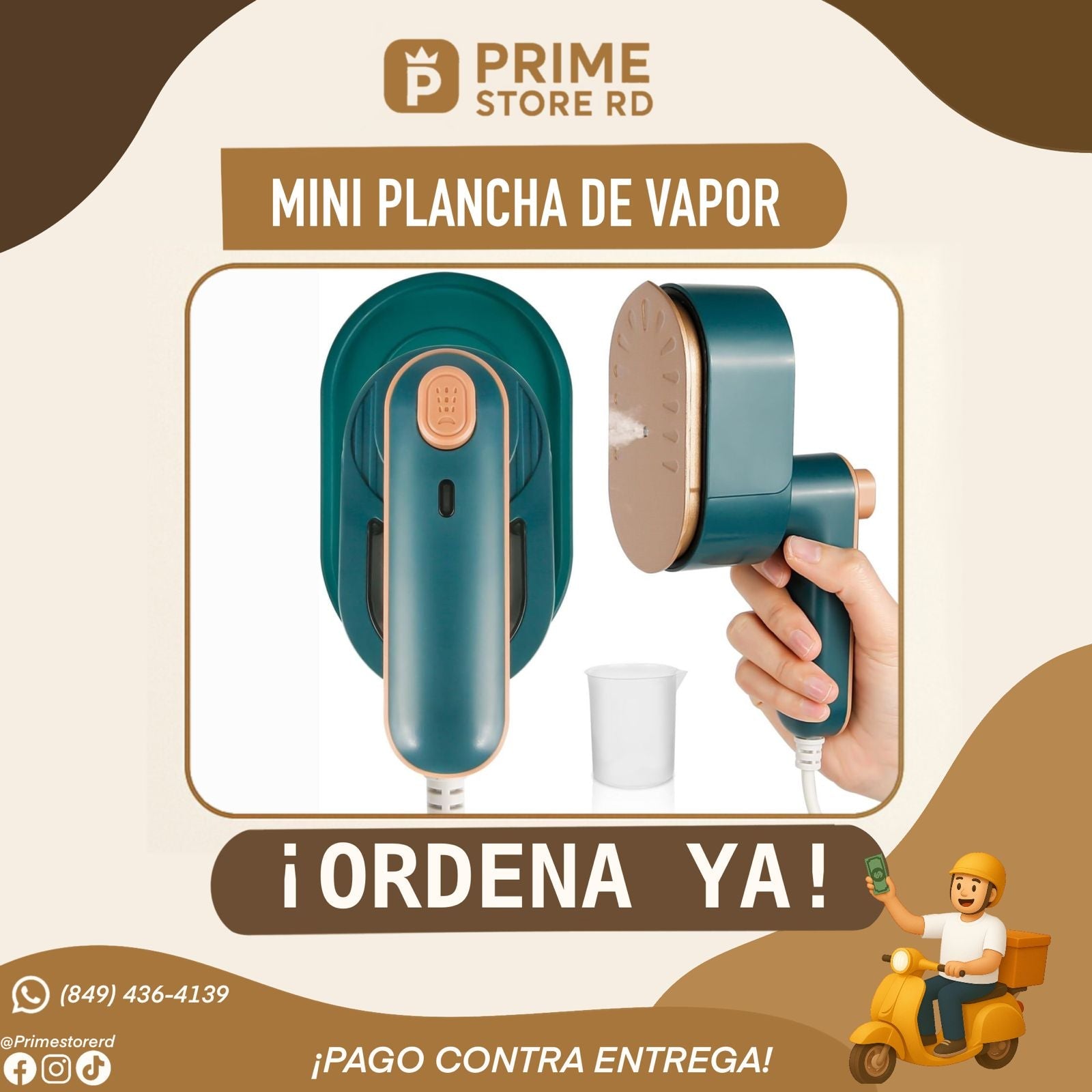 Mini Plancha de Vapor Portátil